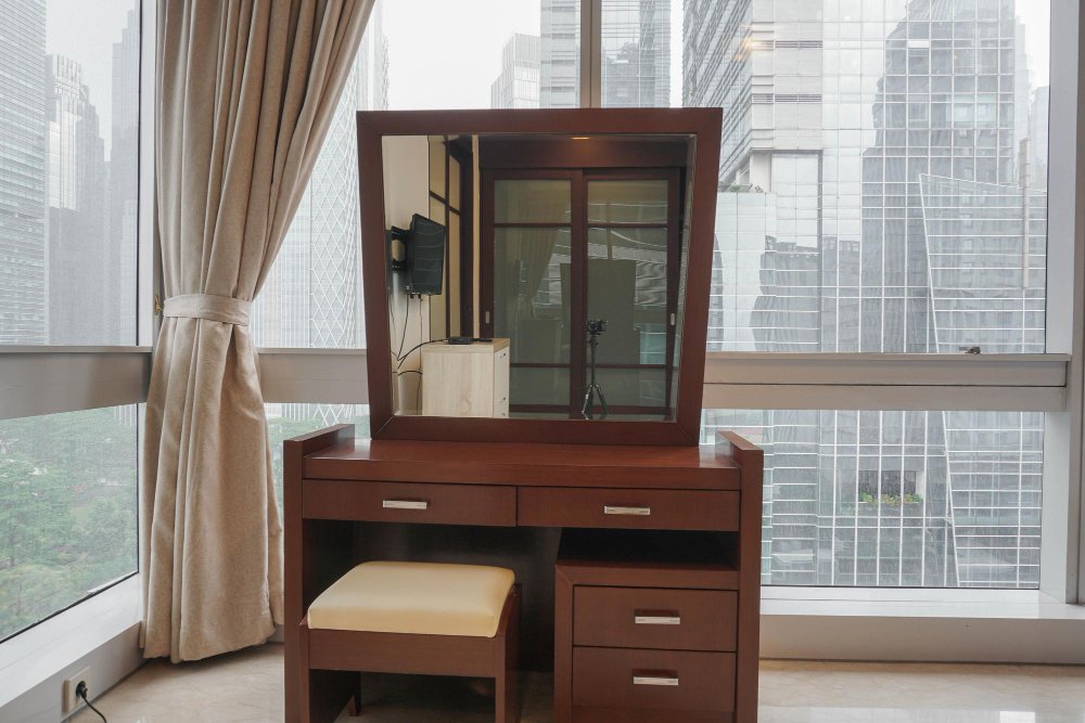 Wooden Dressing Table with Mirror & Storage By Aashirwad Furniture 