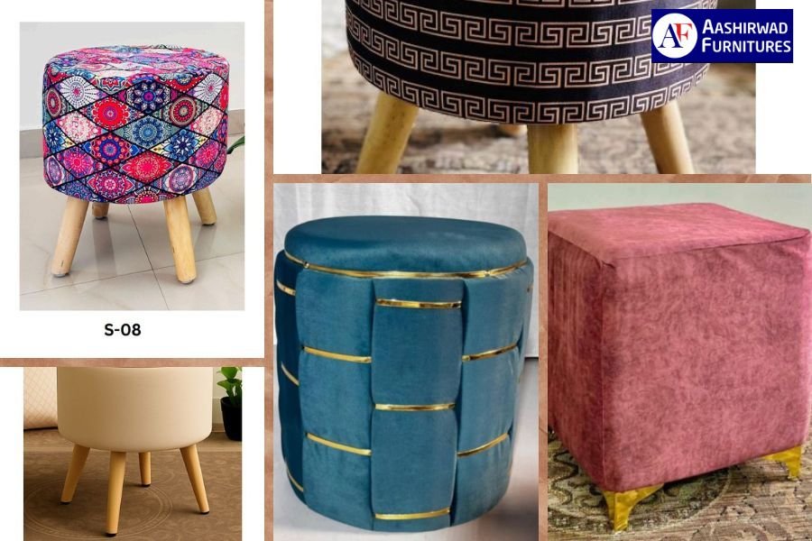 CloudSoft Puffy Sitting Stool – Minimal & Modern