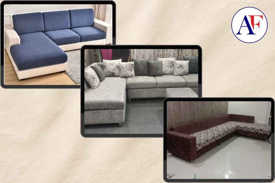 L Shape Sofa | Cozy and Stylish | Aashirwad Furnitures