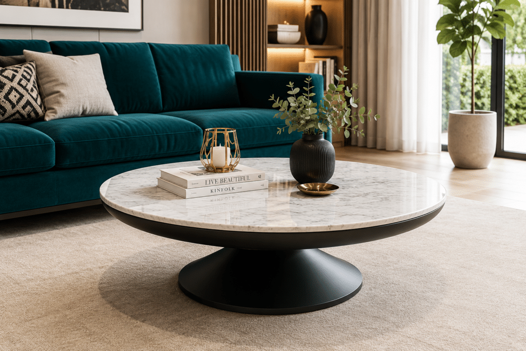 6 Smart Ways a Marble Center Table Can Transform Your Living Room